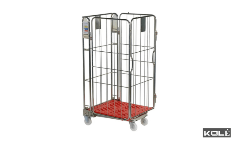 Plastic Base Roll Trolley