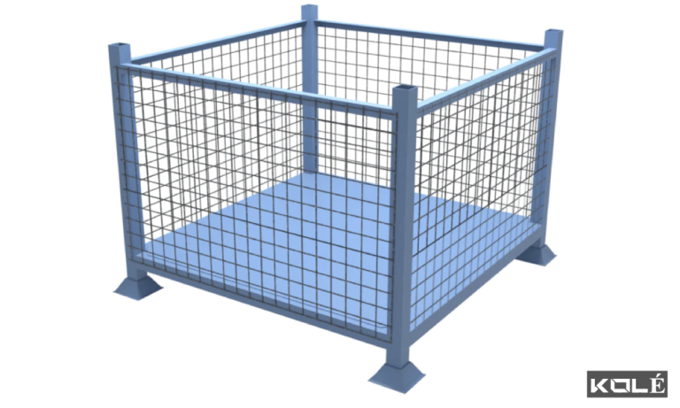 Standard mesh bin container