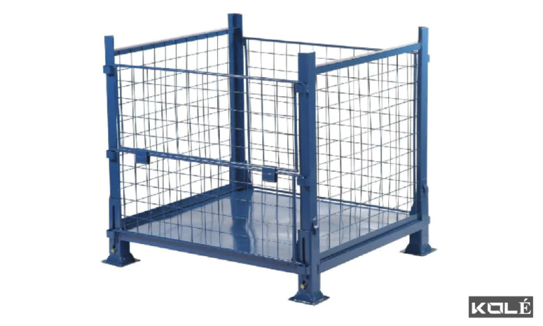 Modular Light Weight Column Mesh Bin
