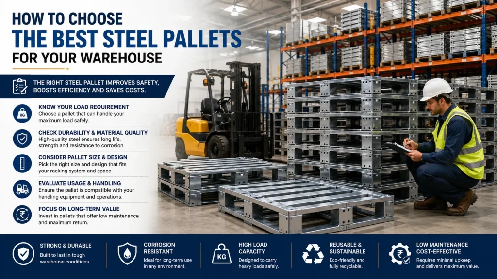 Choose the Best Steel Pallets for Your Warehouse