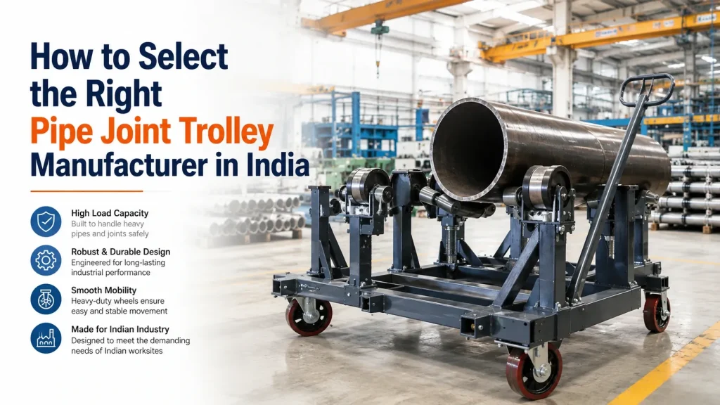 How to Select the Right Pipe Joint Trolley Manufacturer in India