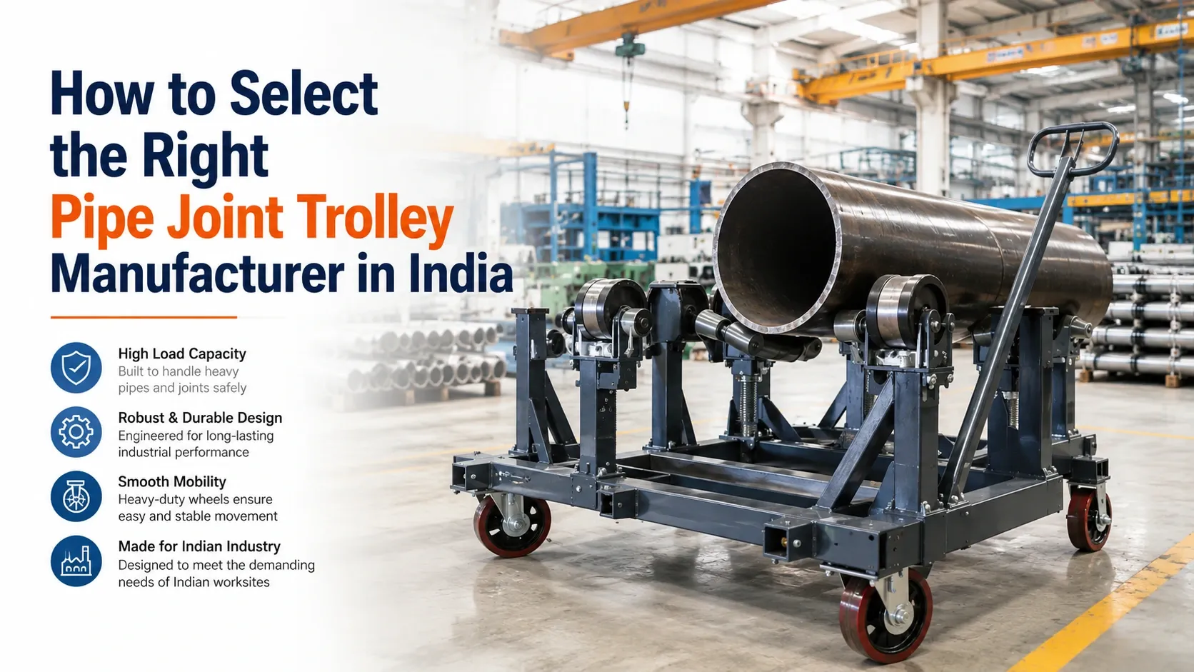 Pipe Joint Trolley Manufacturer