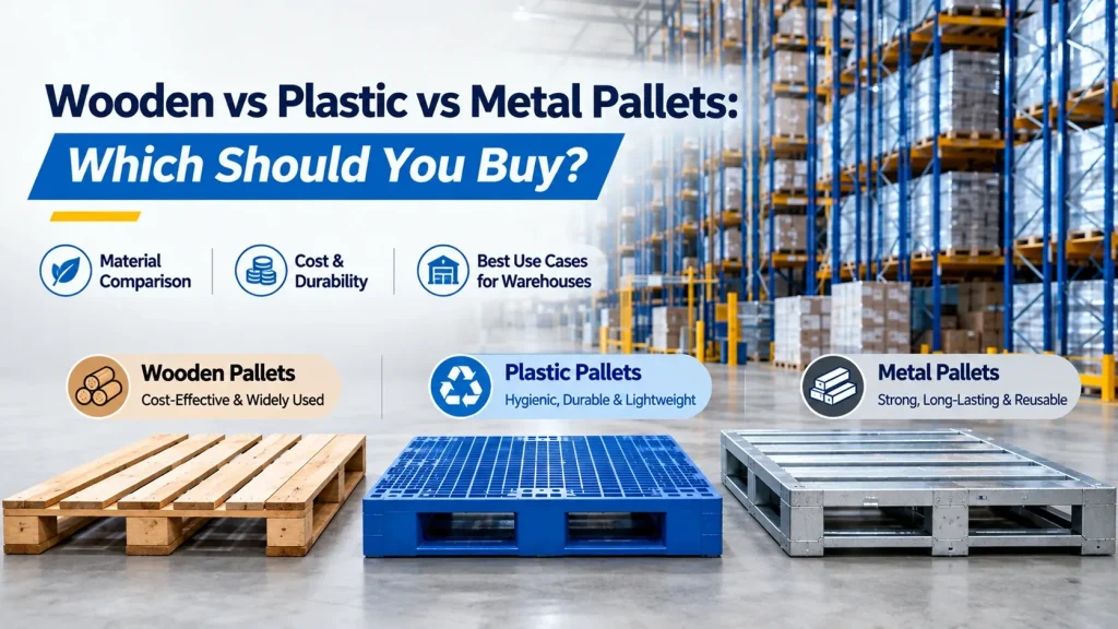 Wooden vs Plastic vs Metal Pallets: Which Should You Buy?